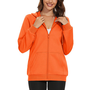 Meilleure vente Sweat-shirts à capuche surdimensionnés avec logo brodé personnalisé Fermeture éclair Cordon de serrage Poids lourd 450GSM Bordure et poignets côtelés Vêtements d'hiver pour femmes - Product Image 1