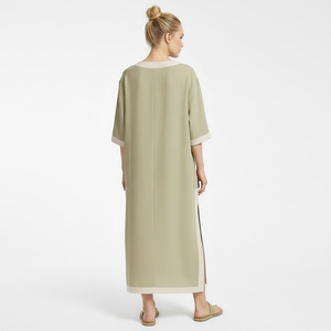 Customized oversized <b>loose</b> fit linen <b>dress</b> - Product Image 3