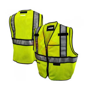 Chaleco de Seguridad Impermeable ANSI Clase 1 Hecho a Medida, Ropa de Trabajo de Alta Visibilidad con Tiras Reflectantes, Bolsillos de Parche, Logotipo Personalizado, Guardia de Seguridad - Product Image 1