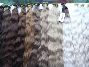 High Quality Vietnamese Human Hair Keratin Tip Hair Extensions Natural Wavy Color #1 #<b>PLA</b> Full Length Super Double Drawn - Product Image 1