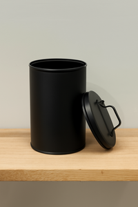 newly Stainless Steel Storage metal Canister Eco-Friendly Modern Wholesale Price black color canisters for sale - Product Image 2