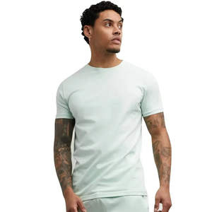 T-shirts unis respirants 100% coton pour hommes Tissu confortable de qualité supérieure T-shirt au design unique T-shirt à manches courtes pour hommes - Product Image 3