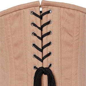 Corset amincissant en coton nude à double armature, sous-poitrine |   Corset renforcé double pour sous la poitrine - Product Image 5