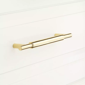 Poignée d'armoire en laiton fini or antique idéale pour poignée de tiroir de bureau - Product Image 1