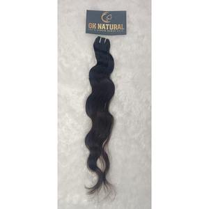 Extensions de cheveux bruts sans danger pour la chaleur Couleur naturelle femmes noires Extensions de cheveux sans poux alignés sur les cuticules - Product Image 2