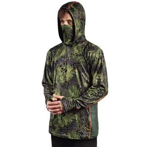 Chemises de pêche en polyester UPF50 + de haute qualité pull à capuche UV à séchage rapide avec conception respirante de performance de protection solaire - Product Image 1