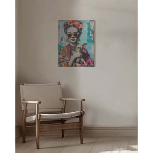 Frida Chihuahua Portrait Stylish Canvas Support Base - Product Image 5
