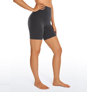 Seamless Yoga Shorts for Women with Pockets <b>Butt</b> <b>Enhancing</b> Stretch Compression Quick Dry Fabric Custom Bulk Supply Shorts - Product Image 1