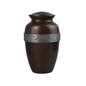 Nouveau Design Artisanat Urne Pour Personnes Fournitures Funéraires En Gros En Aluminium Urne Crémation Artisanat En Inde Avec Qualité D'exportation - Product Image 3