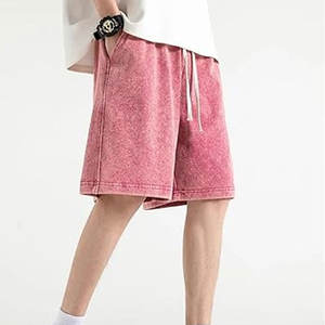 Short délavé à l'acide de grande taille en taille adulte Design personnalisé Short délavé à l'acide de haute qualité pour hommes personnalisé décontracté - Product Image 4