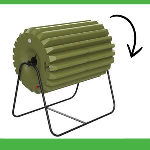 Máquina de rotación de compost para exteriores XXL, vaso profesional de 200 L, contenedor resistente de plástico reciclado rápido, volteador de residuos de jardín grande - Product Image 4