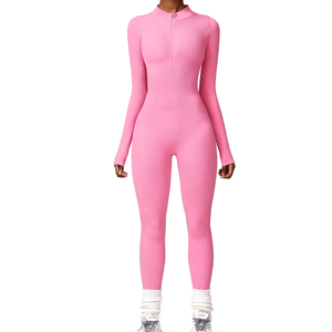 Body sin costuras de moda personalizado para mujer, mono sin mangas para gimnasio y fitness, mono de Yoga de una pieza para invierno, estilo informal - Product Image 1