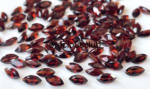 Granate rojo natural 3X6mm Marquesa facetada Calidad AAA-Granate Marquesa facetada Calidad AAA - Product Image 4