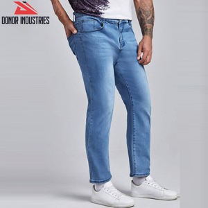 Nouveau design, confortable, coupe régulière, qualité supérieure, pantalon en denim tendance pour hommes - Product Image 3
