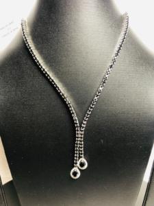 Sterling 925 Silver Necklace & <b>Earring</b> Set Natural Black Spinel Gemstone Beautiful Set Unique Design for Women for Any Occasion - Product Image 6