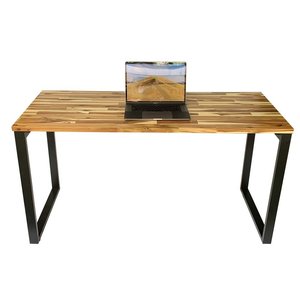 Escritorio de Oficina Industrial/Academia de Madera con Patas de Hierro 140x60cm Requiere Montaje HBWD003 - Product Image 1