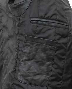 Chaqueta de Cuero para Hombre, Prenda Exterior Elegante, Textura Suave, Ajuste Cómodo para Uso Diario Informal, Estilo Urbano y Actividades Cotidianas - Product Image 3
