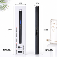 Allume-Bougie Électrique à Arc Rechargeable USB, Briquet Plasma Métallique avec Verrou de Sécurité, Coupe-Vent, Sans Flamme, Logo Personnalisé, Boîtes Personnalisées