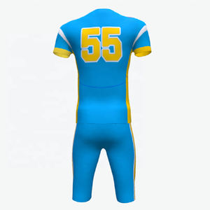 Uniformes de football américain personnalisés au meilleur prix, uniformes de football américain respirants à manches courtes avec sublimation - Product Image 3