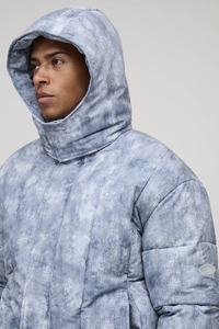 Chaqueta de Lona Personalizada Cortavientos OEM para Hombre, Chaqueta de Invierno de Talla Grande, Cálida, de Alta Calidad, Estilo Urbano, con Logotipo Frontal - Product Image 3