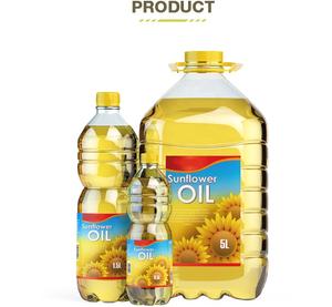 Huile de tournesol raffinée 100% Ukraine / Huile végétale de cuisson / Huile naturelle de graines de tournesol / Huile de tournesol raffinée à base de noix et de graines - Product Image 6