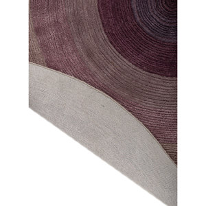 พรมขนสัตว์และวิสโคสลายพิมพ์นามธรรมสีเบจและสีน้ำตาล สำหรับห้องนั่งเล่น ห้องโถง รูปทรงสี่เหลี่ยมผืนผ้า รุ่น-TNQ-4410 - Product Image 5