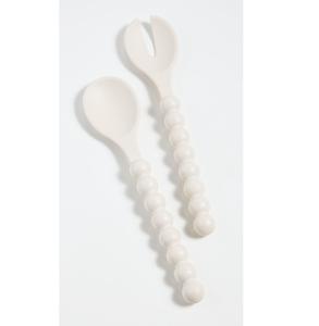 Modern Eco-Friendly Resin White Swirl <b>Bowls</b> <b>Large</b> Spoon Fork Set Affordable Price <b>Serving</b> Fork Spoon - Product Image 6