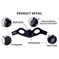 Masque d'entraînement respiratoire réglable pour le sport en plein air, nouvelle version, pour l'exercice et l'entraînement, vente en gros, troubles de la mastication