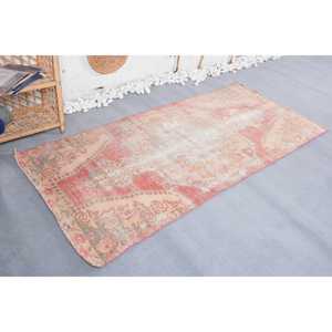 พรมตุรกีวินเทจ ขนาด 3.2x7.2 ฟุต พรมลายดอกไม้สีเบจ - Product Image 4