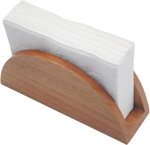 Servilletero Clásico de Madera de Alta Calidad con Panel de Pizarra y Ranura para Cubiertos, Duradero y Ecológico, Organizador de Mesa para Fiestas - Product Image 4