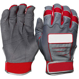 Gants de frappe de baseball professionnels personnalisés OEM, cuir de qualité supérieure, softball, antidérapants, résistants à l'usure, gants de sport en PU pour adultes, fournisseur - Product Image 1