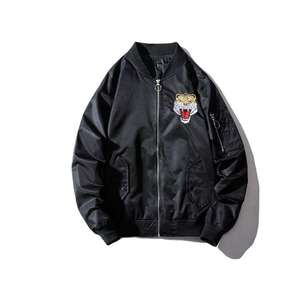 2024 Prix raisonnable Service OEM Vestes en satin de couleur noire respirante ANTI UV pour hommes, Vestes en satin pour hommes avec logo personnalisé - Product Image 3