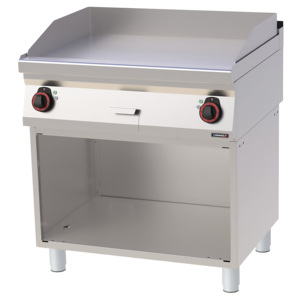 Grilles et planchas électriques de 80 cm en fonte lisse avec compartiments - Product Image 1