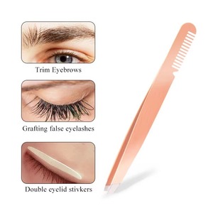 Pinzas de Cejas Profesionales de Acero Inoxidable, Punta Puntiaguda, Ligeras, Modernas, Herramienta de Belleza, Calidad de Salón, Depilación, Maquillaje - Product Image 4