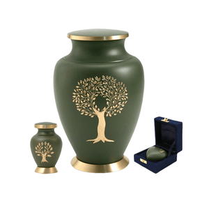 Urne funéraire imprimée en métal haut de gamme avec design commémoratif des cendres personnalisable - Product Image 2