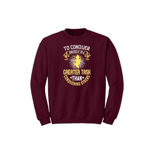 Sweat-shirt en mélange de coton avec des thèmes de bouddha imprimés Style décontracté 12 options de couleur 260-280 Placement de conception personnalisable GSM lourd - Product Image 6