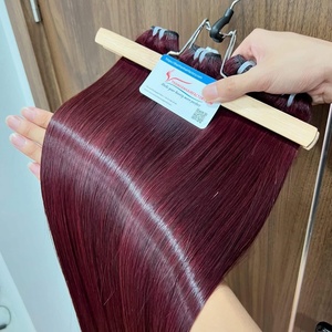 Extensiones de Cabello Humano Vietnamita Liso Natural Tinte Morado de Calidad Premium para Salones y Venta al por Mayor - Product Image 5