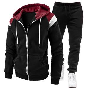 Chándales Hombres Conjuntos Sudadera Pantalones de chándal Chándal Cuello con cremallera Traje deportivo Jogging Fitness Hombres Ropa - Product Image 6