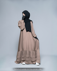 Tissu polyester respirant de haute qualité, grande taille, séchage rapide, Abaya, robe de longueur au sol pour femmes musulmanes, vêtements modestes traditionnels - Product Image 5