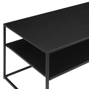 Mesa de Centro Rectangular de Metal Negro Ecológica de Primera Calidad, 2 Niveles, Muebles Modernos Minimalistas para el Hogar, Sala de Estar, Dormitorio - Product Image 4