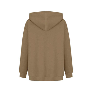 Sudadera con capucha con estampado personalizado para mujer, Sudadera con capucha informal sólida suelta Boxy Fit impreso, sudaderas con capucha para mujer - Product Image 2