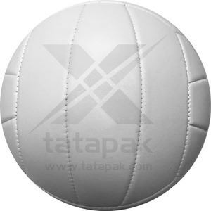 Ballon de volley-ball de plage en cuir TATA PAK de haute qualité, logo personnalisé, cousu à la main, blanc avec couleurs et tailles personnalisées pour adultes - Product Image 2