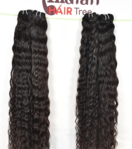 ผมแท้จากอินเดีย 100% ไม่ผ่านการแปรรูป สีดำธรรมชาติ แบบมัด ลอน ไม่ผ่านการดัดเคมี จัดเรียงเกล็ดผม - Product Image 4