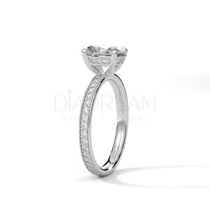 อินเทรนด์วงรีและรอบตัดรัศมีเพชร Moissanite เพชร VVS ชัดเจน14KT สีขาวทองคลาสสิกหมั้นเครื่องประดับ - Product Image 5