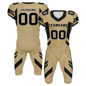 ชุดเครื่องแบบทีมฟุตบอลของผู้ใหญ่ชุดเครื่องแบบทีมอเมริกันฟุตบอลแบบครึ่งแขนทำจากโพลีเอสเตอร์ - Product Image 1