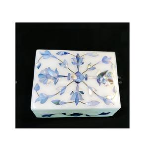 Best Selling Unique Collection White Marble Jewelry Box for Rings Earrings and More at Wholesale Price from Indian Supplier - Product Image 1