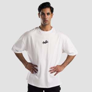 Solid <b>White</b> 100% Cotton Shift <b>Tee</b> Street Style Blank T-Shirt with Screen Printing Screen Print Logoed Apparels - Product Image 2