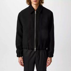 Vestes bomber OEM ODM, logo personnalisé, haute qualité, vente en gros, épaisses, fermeture éclair, extérieur gris, vestes en polaire softshell pour hommes, vêtements - Product Image 3