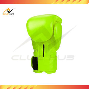 Gran oferta de guantes de boxeo con cordones de cuero con logotipo personalizado profesional fabricados en fábrica para entrenamiento de lucha y artes marciales, de Pakistán - Product Image 4