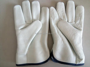 ถุงมือป้องกันหนังวัวลายหนังวัวสำหรับขับรถ - Product Image 3